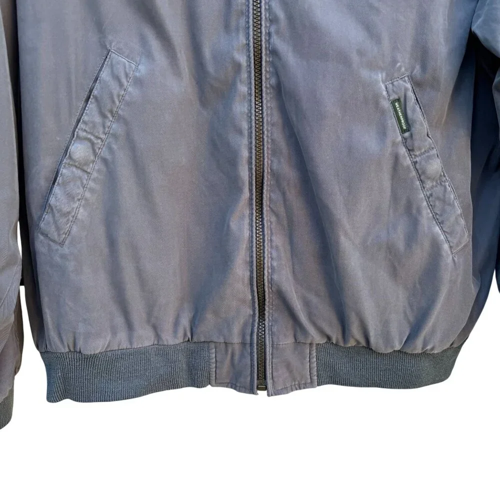 Weatherproof Lightweight Workwear Bomber Harrington Jacket Gray Mens XL Dad Core